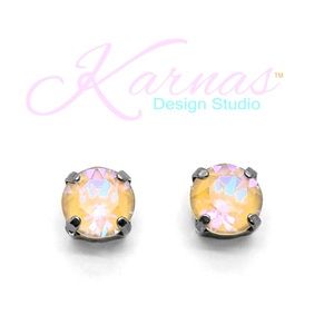Ochre Stud Earrings Crystal KDS